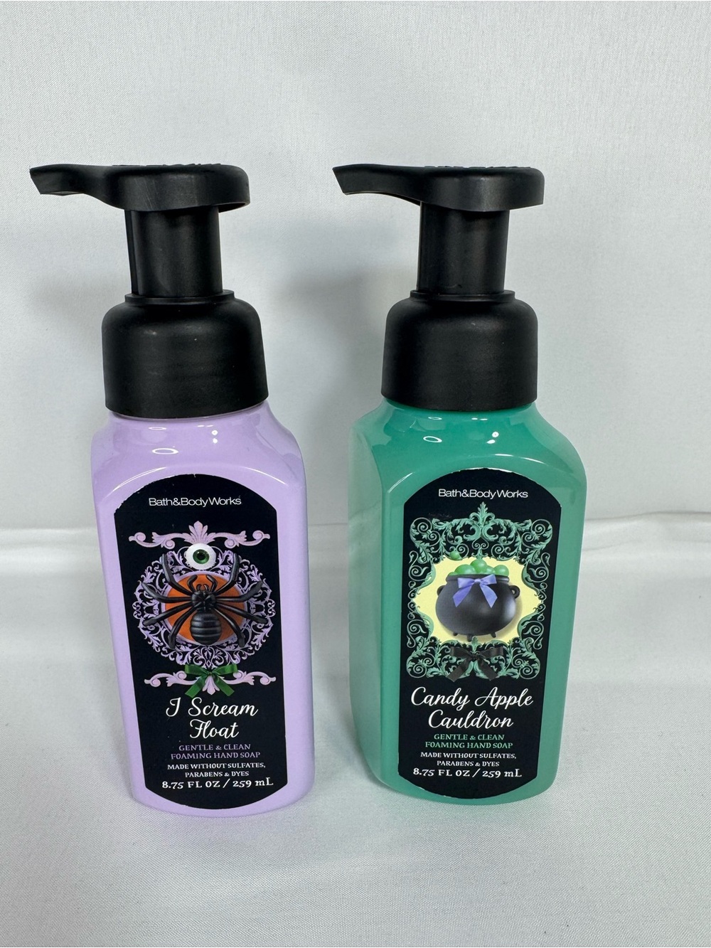 Bath & Body Works Lavender & Teal Halloween Foaming Hand Soaps